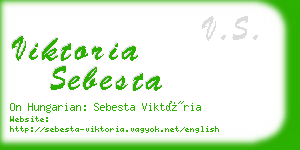 viktoria sebesta business card